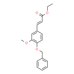 ChemSpider 2D Image | ethyl (E)-3-(4-(benzyloxy)-3-methoxyphenyl)acrylate | C19H20O4