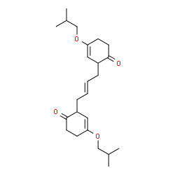 ChemSpider 2D Image | 2,2'-[(2E)-2-Butene-1,4-diyl]bis(4-isobutoxy-3-cyclohexen-1-one) | C24H36O4
