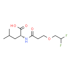 ChemSpider 2D Image | N-[3-(2,2-Difluoroethoxy)propanoyl]-D-leucine | C11H19F2NO4