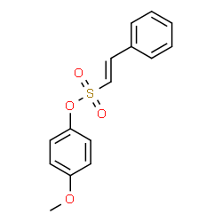 ChemSpider 2D Image | 4-Methoxyphenyl (E)-2-phenylethenesulfonate | C15H14O4S