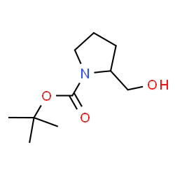 ChemSpider 2D Image | tert-butyl 2-(hydroxymethyl)pyrrolidine-1-carboxylate | C10H19NO3