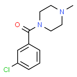 ChemSpider 2D Image | Piperazine, 1-(3-chlorobenzoyl)-4-methyl- | C12H15ClN2O