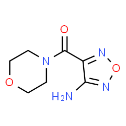 ChemSpider 2D Image | (4-Amino-1,2,5-oxadiazol-3-yl)(4-morpholinyl)methanone | C7H10N4O3