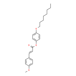 ChemSpider 2D Image | 4-(Octyloxy)phenyl (2E)-3-(4-methoxyphenyl)acrylate | C24H30O4