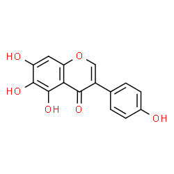 ChemSpider 2D Image | 5,6,7-Trihydroxy-3-(4-hydroxyphenyl)-4H-chromen-4-one | C15H10O6