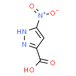 ChemSpider 2D Image | 3-Nitro-5-pyrazolecarboxylic acid | C4H3N3O4