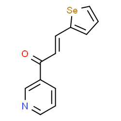 ChemSpider 2D Image | (2E)-1-(3-Pyridinyl)-3-(2-selenophenyl)-2-propen-1-one | C12H9NOSe