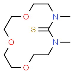 ChemSpider 2D Image | 4,6-Dimethyl-1,9,12-trioxa-4,6-diazacyclotetradecane-5-thione | C11H22N2O3S