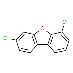 ChemSpider 2D Image | 3,6-DICHLORODIBENZOFURAN | C12H6Cl2O