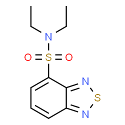 ChemSpider 2D Image | N,N-Diethyl-2,1,3-benzothiadiazole-4-sulfonamide | C10H13N3O2S2
