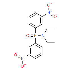 ChemSpider 2D Image | N,N-Diethyl-P,P-bis(3-nitrophenyl)phosphinic amide | C16H18N3O5P