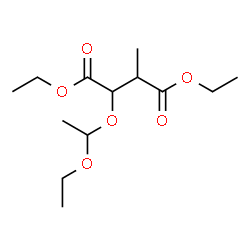 ChemSpider 2D Image | Diethyl 2-(1-ethoxyethoxy)-3-methylsuccinate  | C13H24O6