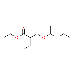 ChemSpider 2D Image | Ethyl 3-(1-ethoxyethoxy)-2-ethylbutanoate | C12H24O4