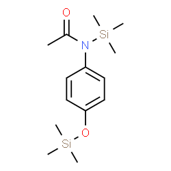 ChemSpider 2D Image | N-(Trimethylsilyl)-N-{4-[(trimethylsilyl)oxy]phenyl}acetamide | C14H25NO2Si2