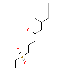 ChemSpider 2D Image | 1-(Ethylsulfonyl)-6,8,8-trimethyl-4-nonanol | C14H30O3S