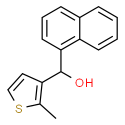 ChemSpider 2D Image | (2-Methyl-3-thienyl)(1-naphthyl)methanol | C16H14OS