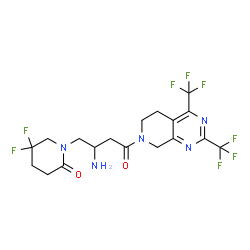 ChemSpider 2D Image | Gemigliptin | C18H19F8N5O2