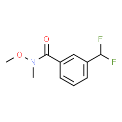 ChemSpider 2D Image | 3-(Difluoromethyl)-N-methoxy-N-methylbenzamide | C10H11F2NO2