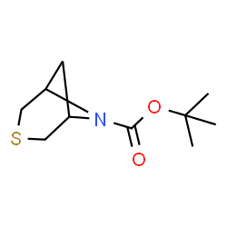 ChemSpider 2D Image | tert-butyl 3-thia-6-azabicyclo[3.1.1]heptane-6-carboxylate | C10H17NO2S