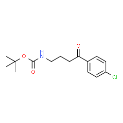 ChemSpider 2D Image | 2-Methyl-2-propanyl [4-(4-chlorophenyl)-4-oxobutyl]carbamate | C15H20ClNO3