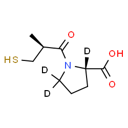 ChemSpider 2D Image | CAPTOPRIL-D3 | C9H12D3NO3S