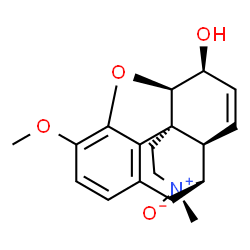 ChemSpider 2D Image | (1S,4R,5R,13R,14S,17R)-10-Methoxy-4-methyl-12-oxa-4-azapentacyclo[9.6.1.0~1,13~.0~5,17~.0~7,18~]octadeca-7(18),8,10,15-tetraen-14-ol 4-oxide | C18H21NO4