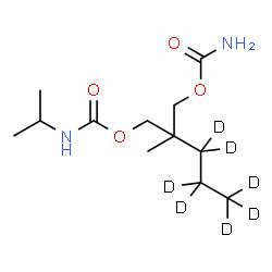 ChemSpider 2D Image | Carisoprodol-d7 (propyl-d7) | C12H17D7N2O4