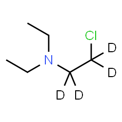ChemSpider 2D Image | 2-Chloro-N,N-diethyl(~2~H_4_)ethanamine | C6H10D4ClN