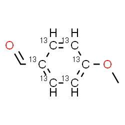 ChemSpider 2D Image | 4-Methoxy(~13~C_6_)benzaldehyde | C213C6H8O2