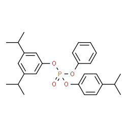 ChemSpider 2D Image | 3,5-Diisopropylphenyl 4-isopropylphenyl phenyl phosphate | C27H33O4P