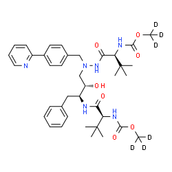 ChemSpider 2D Image | Atazanavir-d6 | C38H46D6N6O7