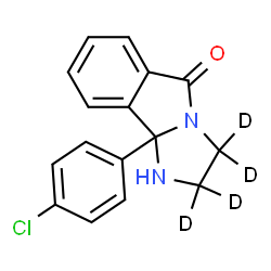 ChemSpider 2D Image | 9b-(4-Chlorophenyl)(2,2,3,3-~2~H_4_)-1,2,3,9b-tetrahydro-5H-imidazo[2,1-a]isoindol-5-one | C16H9D4ClN2O