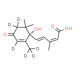 ChemSpider 2D Image | (+)-Abscisic Acid-d6 | C15H14D6O4
