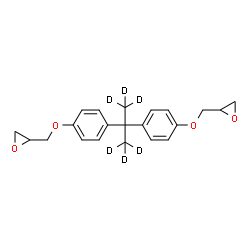 ChemSpider 2D Image | 2,2'-[(~2~H_6_)-2,2-Propanediylbis(4,1-phenyleneoxymethylene)]dioxirane | C21H18D6O4