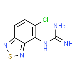 ChemSpider 2D Image | 1-(5-Chloro-2,1,3-benzothiadiazol-4-yl)guanidine | C7H6ClN5S