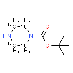 ChemSpider 2D Image | 2-Methyl-2-propanyl 1-(~13~C_4_)piperazinecarboxylate | C513C4H18N2O2