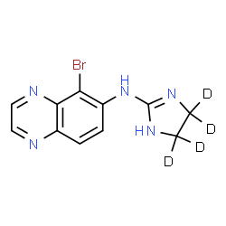 ChemSpider 2D Image | BRIMONIDINE-D4 | C11H6D4BrN5