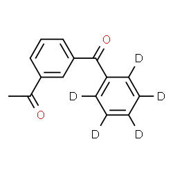 ChemSpider 2D Image | 1-{3-[(~2~H_5_)Phenylcarbonyl]phenyl}ethanone | C15H7D5O2