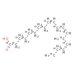 ChemSpider 2D Image | Linolenic Acid-13C18 | 13C18H30O2