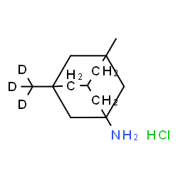 ChemSpider 2D Image | 3-Methyl-5-(~2~H_3_)methyl-1-adamantanamine hydrochloride (1:1) | C12H19D3ClN