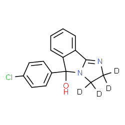 ChemSpider 2D Image | MAZINDOL-D4 | C16H9D4ClN2O