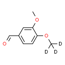 ChemSpider 2D Image | 3-Methoxy-4-[(~2~H_3_)methyloxy]benzaldehyde | C9H7D3O3