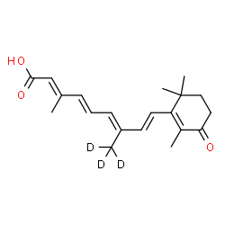 ChemSpider 2D Image | 4-Oxo(19,19,19-~2~H_3_)retinoic acid | C20H23D3O3