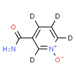 ChemSpider 2D Image | 3-(~2~H_4_)Pyridinecarboxamide 1-oxide | C6H2D4N2O2