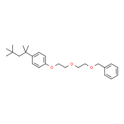 ChemSpider 2D Image | 1-{2-[2-(Benzyloxy)ethoxy]ethoxy}-4-(2,4,4-trimethyl-2-pentanyl)benzene | C25H36O3