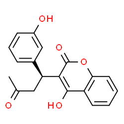 ChemSpider 2D Image | 4-Hydroxy-3-[(1S)-1-(3-hydroxyphenyl)-3-oxobutyl]-2H-chromen-2-one | C19H16O5