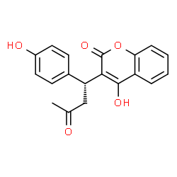 ChemSpider 2D Image | (R)-4'-hydroxywarfarin | C19H16O5