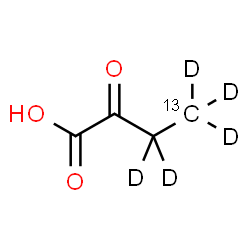 ChemSpider 2D Image | 2-Oxo(4-~13~C,~2~H_5_)butanoic acid | C313CHD5O3