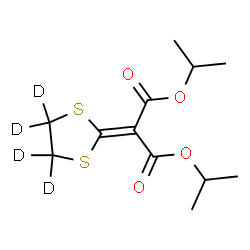 ChemSpider 2D Image | Diisopropyl (~2~H_4_)-1,3-dithiolan-2-ylidenemalonate | C12H14D4O4S2