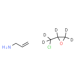 ChemSpider 2D Image | 2-Propen-1-amine - 2-[chloro(~2~H_2_)methyl](~2~H_3_)oxirane (1:1) | C6H7D5ClNO